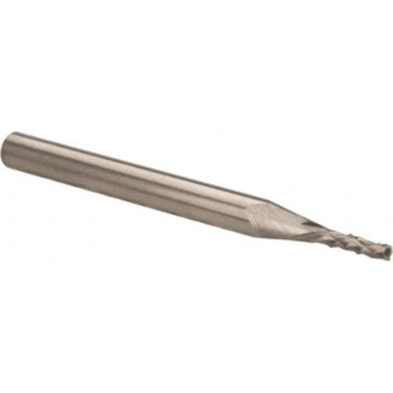 Accupro 1/16 Diam, 3/16 LOC, 1/8 Shank Diam, End Mill-End Diamond-Pattern Router Bit Solid Carbide, Uncoated, 1-1/2 O...